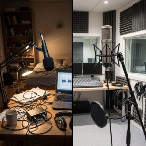 Poor vs Professional Audio Quality Contrast-voice automated attendant